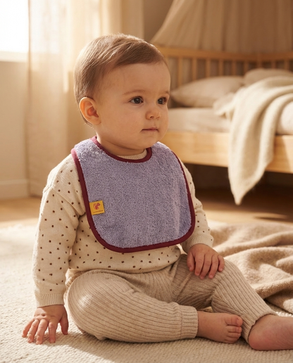 Babero LONDRES rizo lila