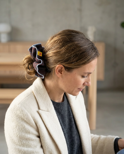 Coletero XL cuadros marrón