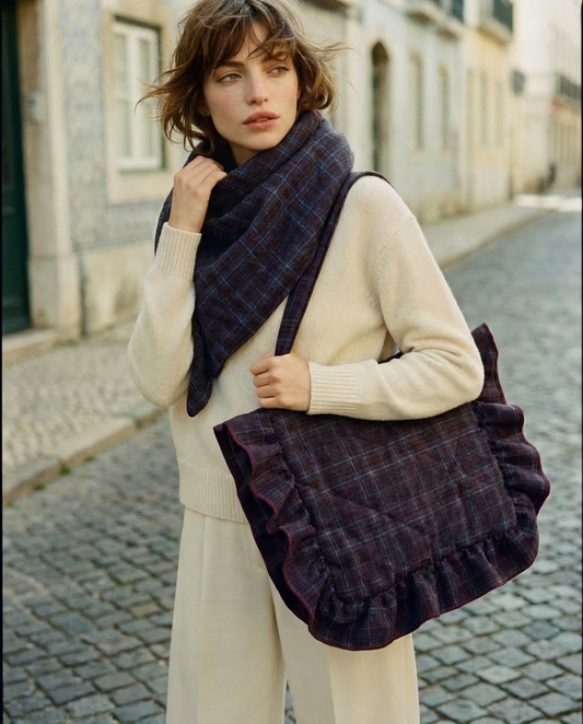 Pack Copenhagen marrón · Bolso y capa a conjunto