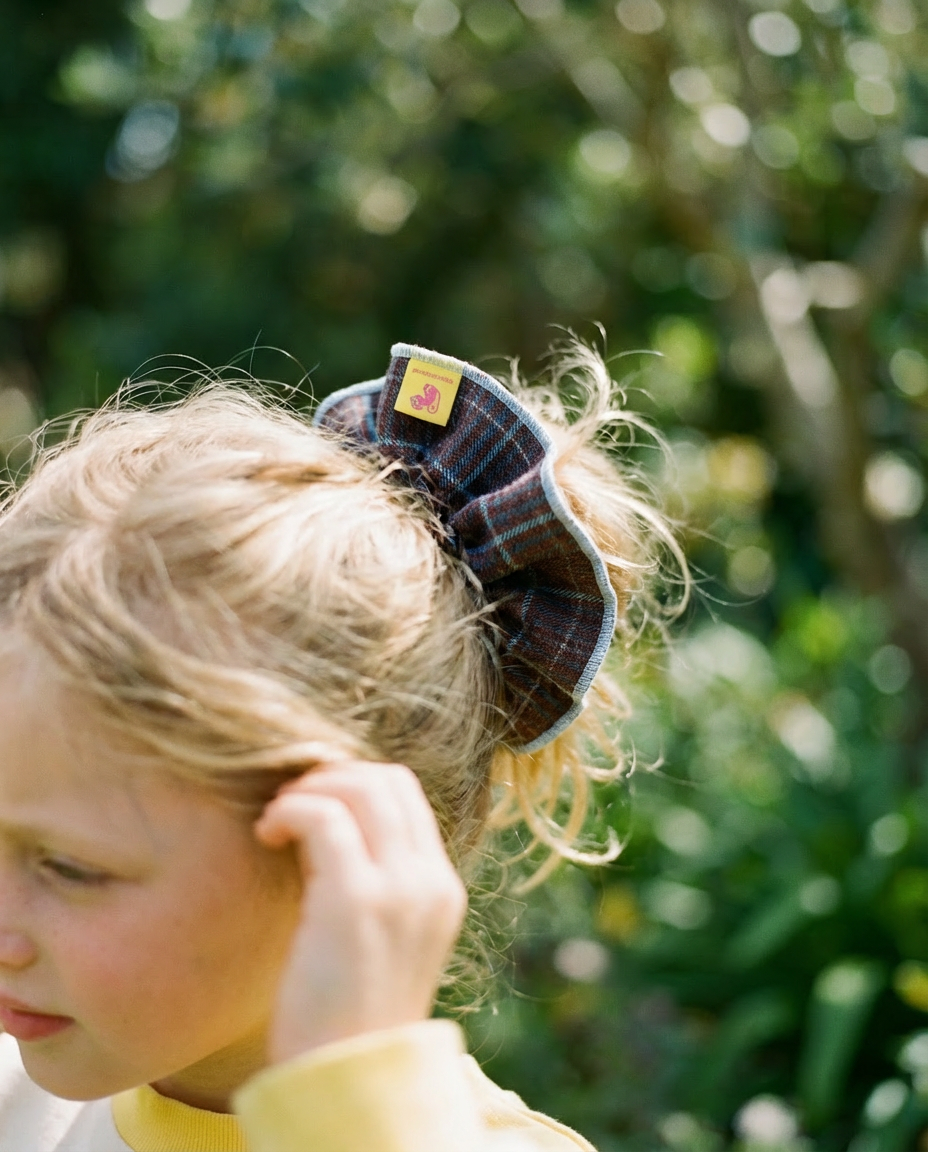 Coletero XL cuadros marrón