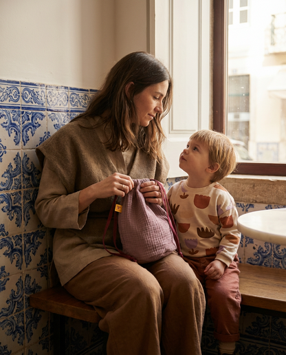 Bolsita multiusos ROMA malva empolvado