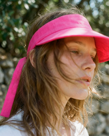 Visor with back bow (available in 2 colors)