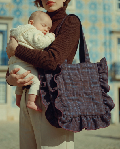 Pack Copenhagen marrón · Bolso y capa a conjunto