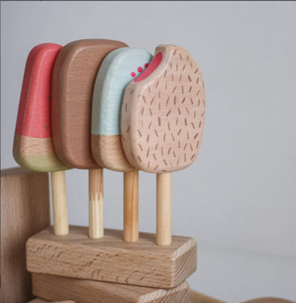 Juguete de madera "Helados"