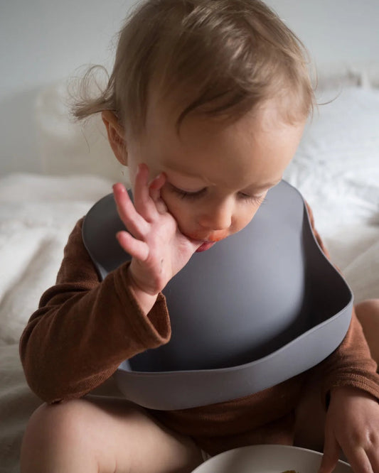 Babero de silicona (disponible en 5 colores)