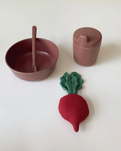 Vajilla de bambú para bebé (disponible en 5 colores)