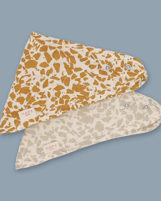 Pack 2 Baberos Bandana de Muselina Orgánica (disponible en 2 colores)