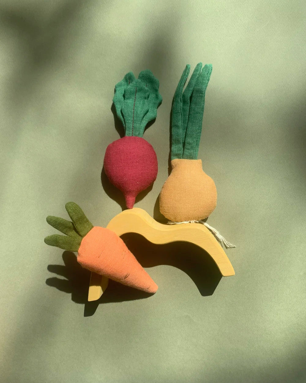 Juguete de lino "Vegetales mini set" (3 unidades)