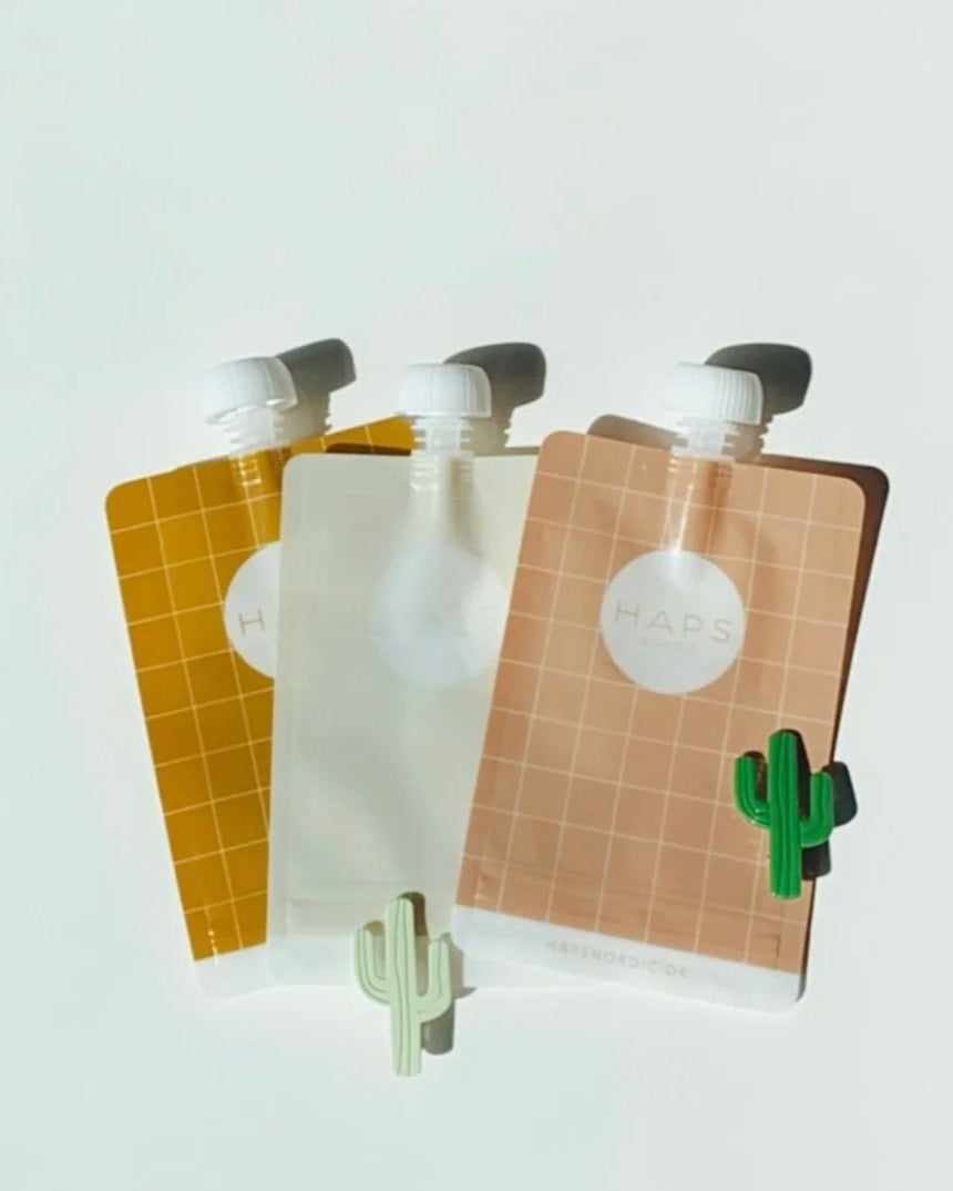 Pack 3 bolsas rellenables para batidos - Kit x 3 u. (disponible en 2 colores)