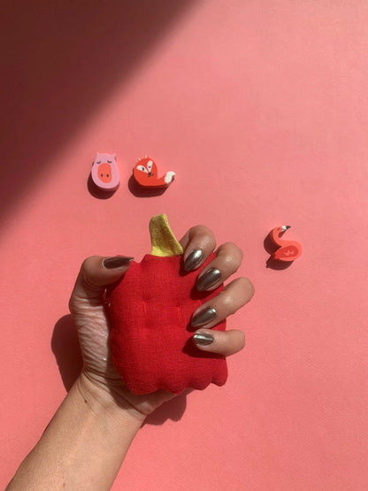Juguete de tela PIMIENTO ROJO (1 unidad)