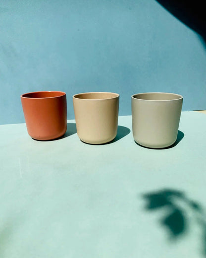 Pack 3 Vasos de bambú (disponible en 2 colores)
