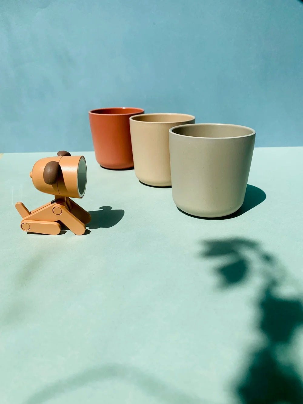 Pack 3 Vasos de bambú (disponible en 2 colores)