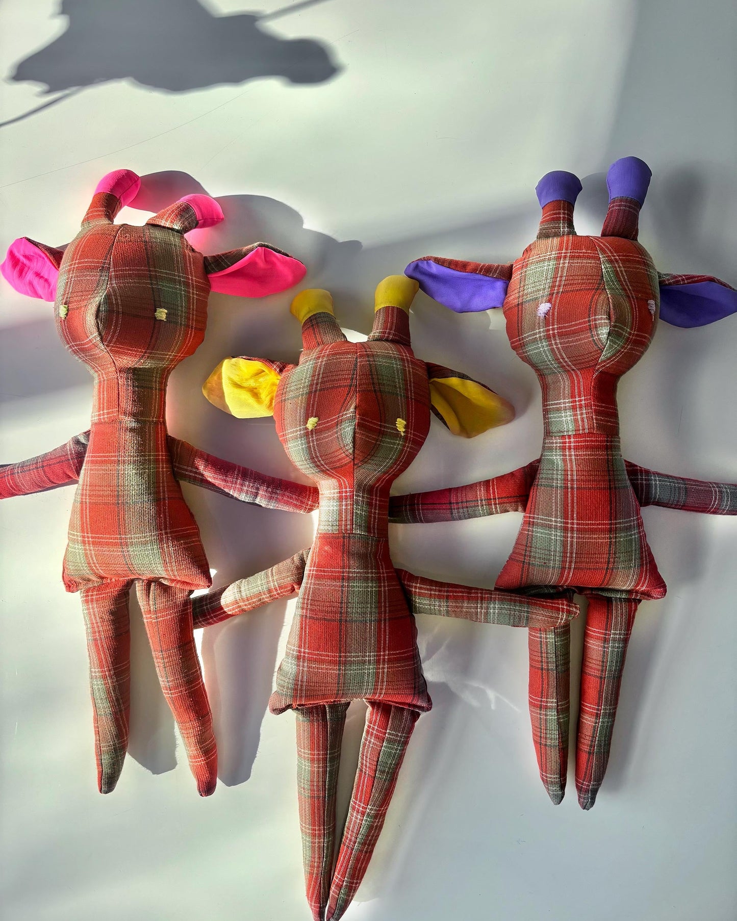 Theodora the Red and Fuchsia Giraffe Large 