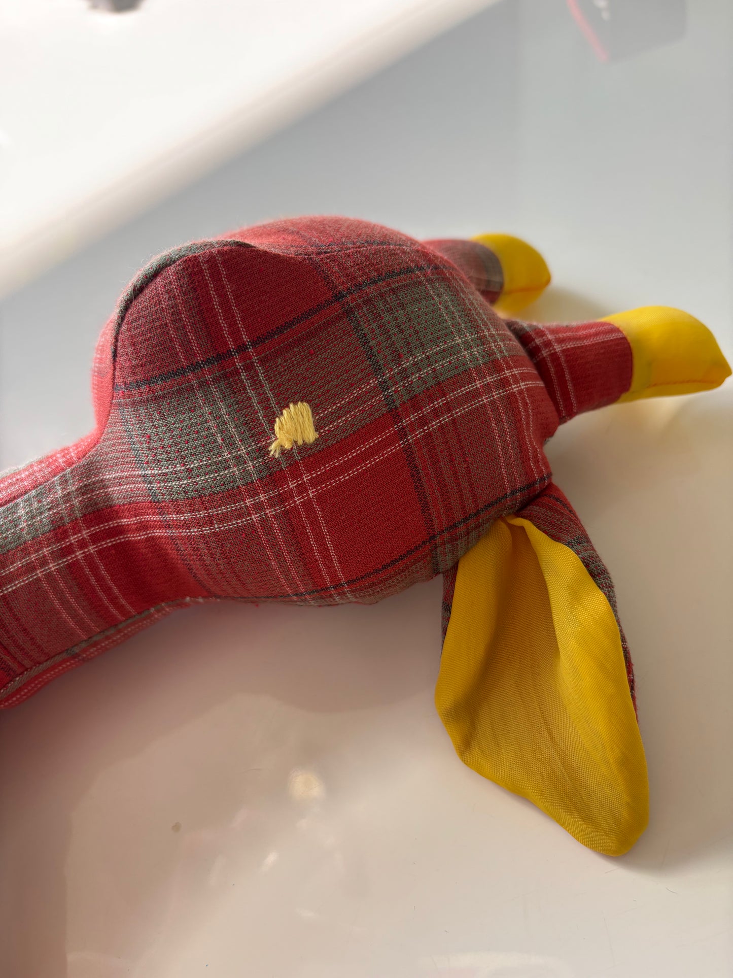 Theodora the Red and Fuchsia Giraffe Large 