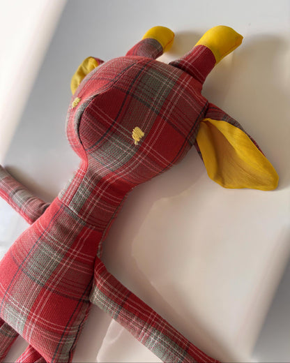 Theodora the Red and Fuchsia Giraffe Large 