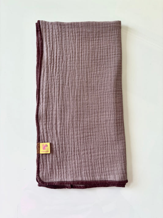 Muselina de algodón orgánico MALVA EMPOLVADO