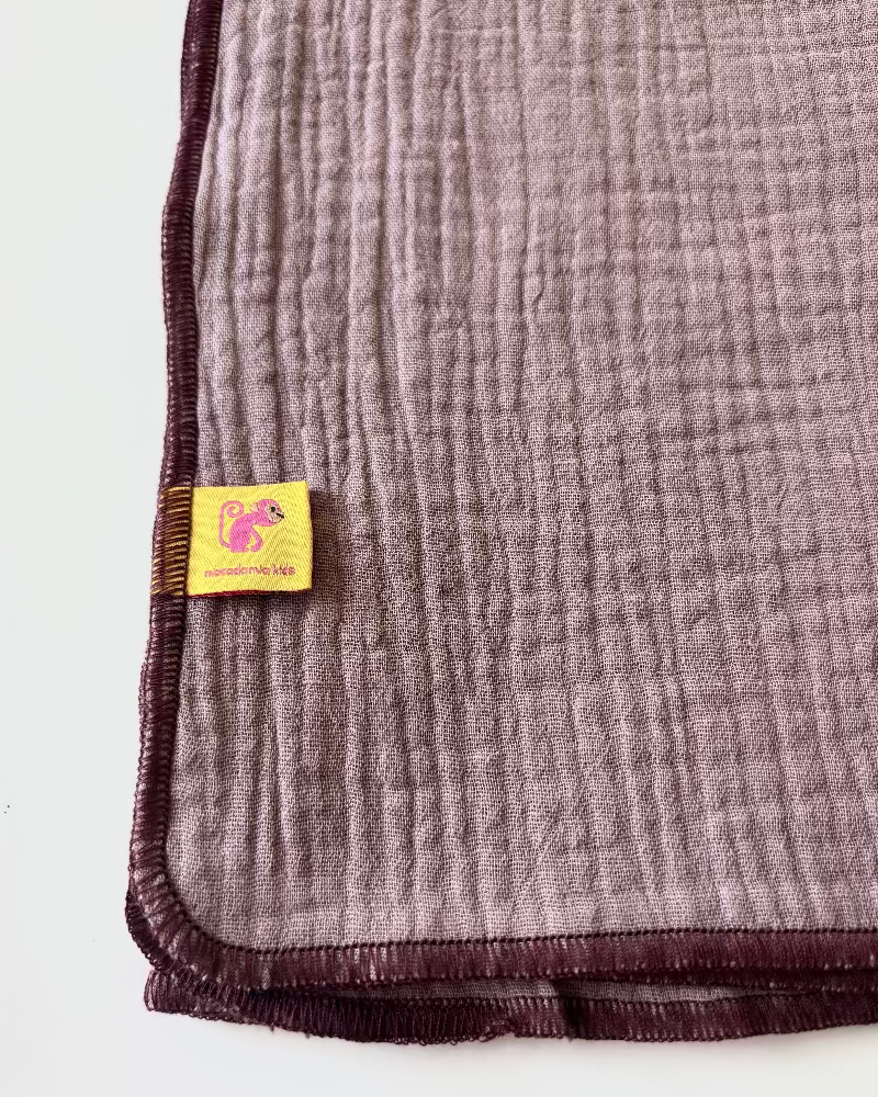 Muselina de algodón orgánico MALVA EMPOLVADO