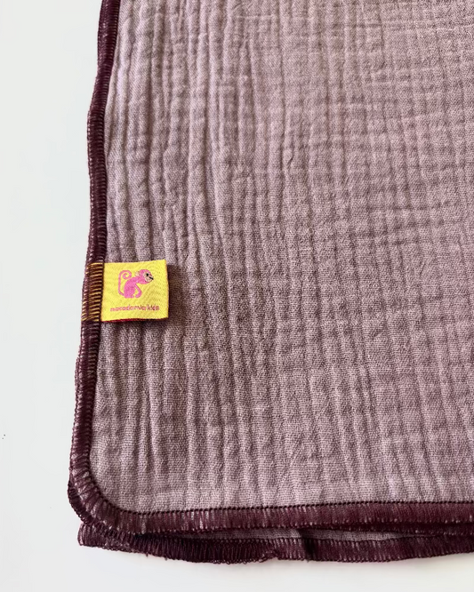 Muselina de algodón orgánico MALVA EMPOLVADO