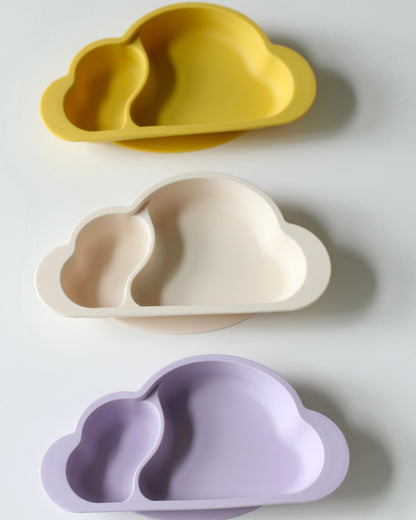 Plato nube de silicona con ventosa (disponible en 3 colores)