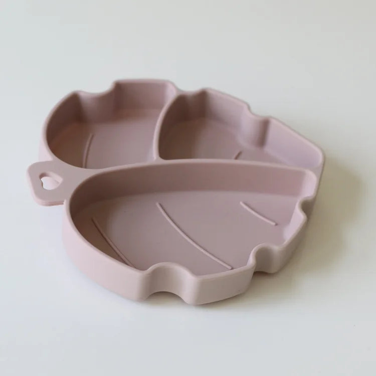 Plato hoja con ventosa (disponible en 3 colores)