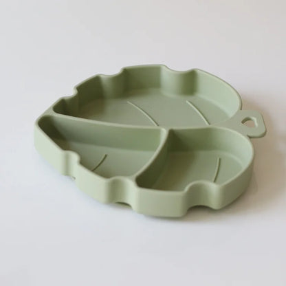 Plato hoja con ventosa (disponible en 3 colores)