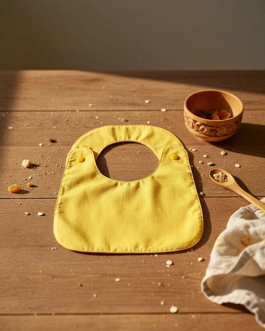 Babero reversible amarillo