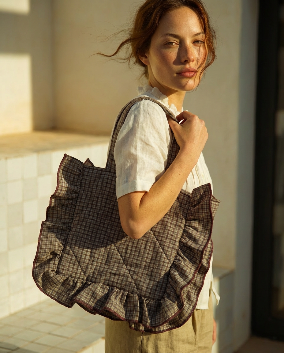 Pack Copenhagen caqui · Bolso y capa a conjunto