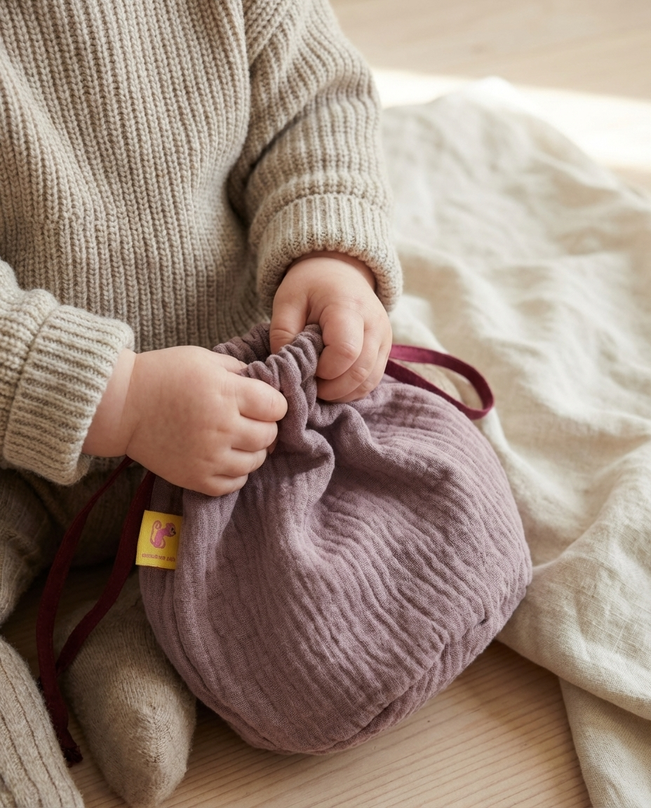 Bolsita multiusos ROMA malva empolvado