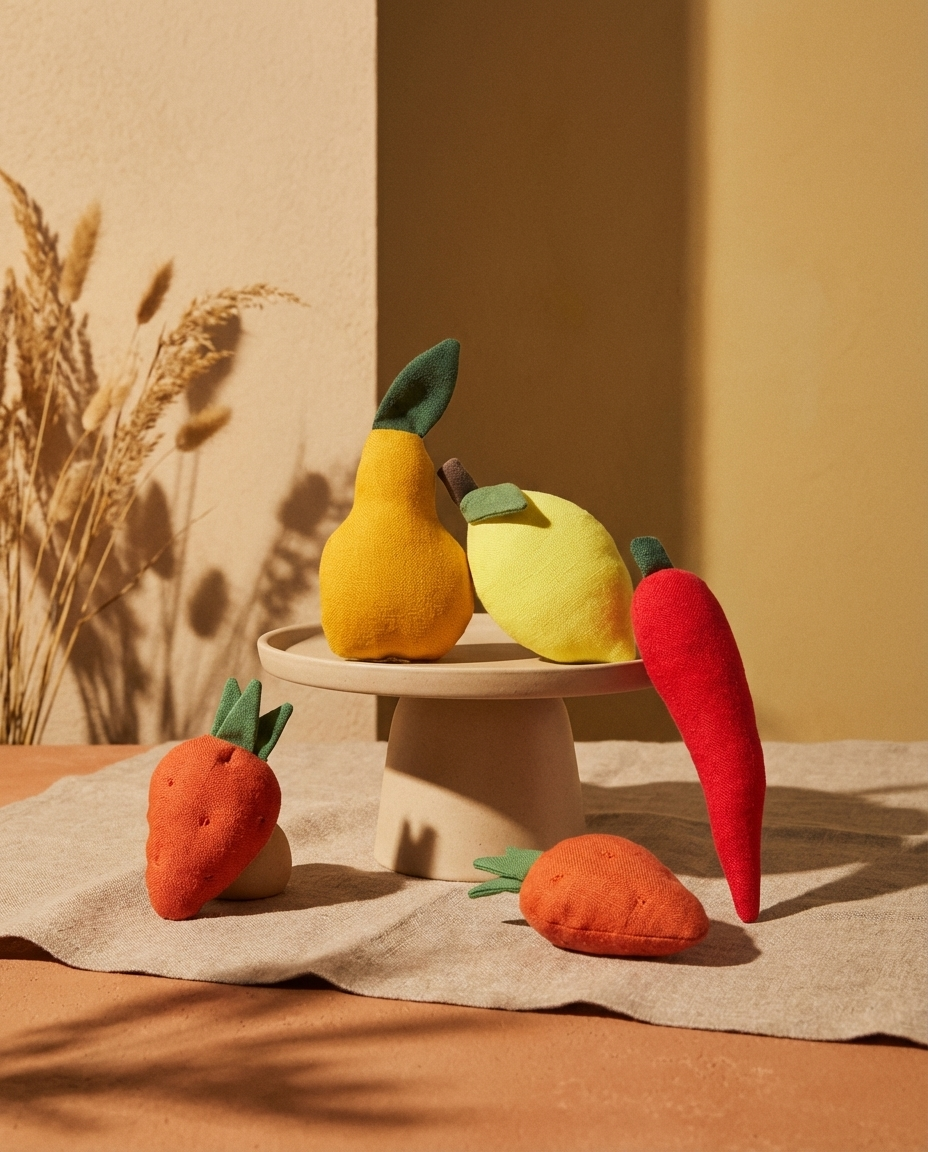 Spicy Fruits fabric toy (4 units)