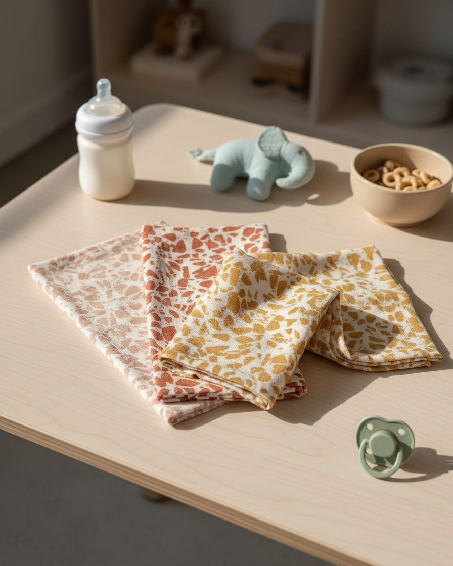 Pack 3 muselinas de algodón orgánico (disponible en 2 colores)