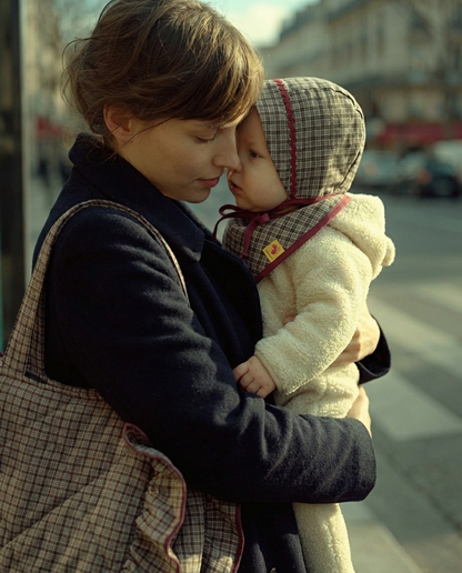 Pack mamá & bebé · Bonnet, bandana, muselina y bolso Copenhagen caqui