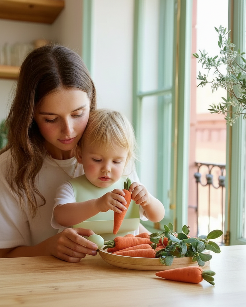 Juguete de tela ZANAHORIA (1 unidad)
