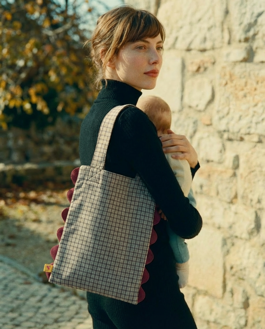 Tote Portobello cuadros caqui