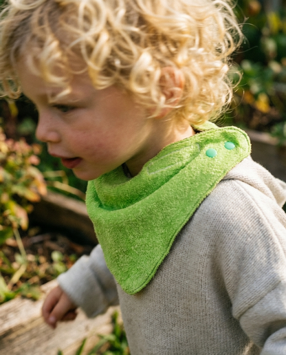 Cotton terry cloth bandana bib (available in 3 colors)