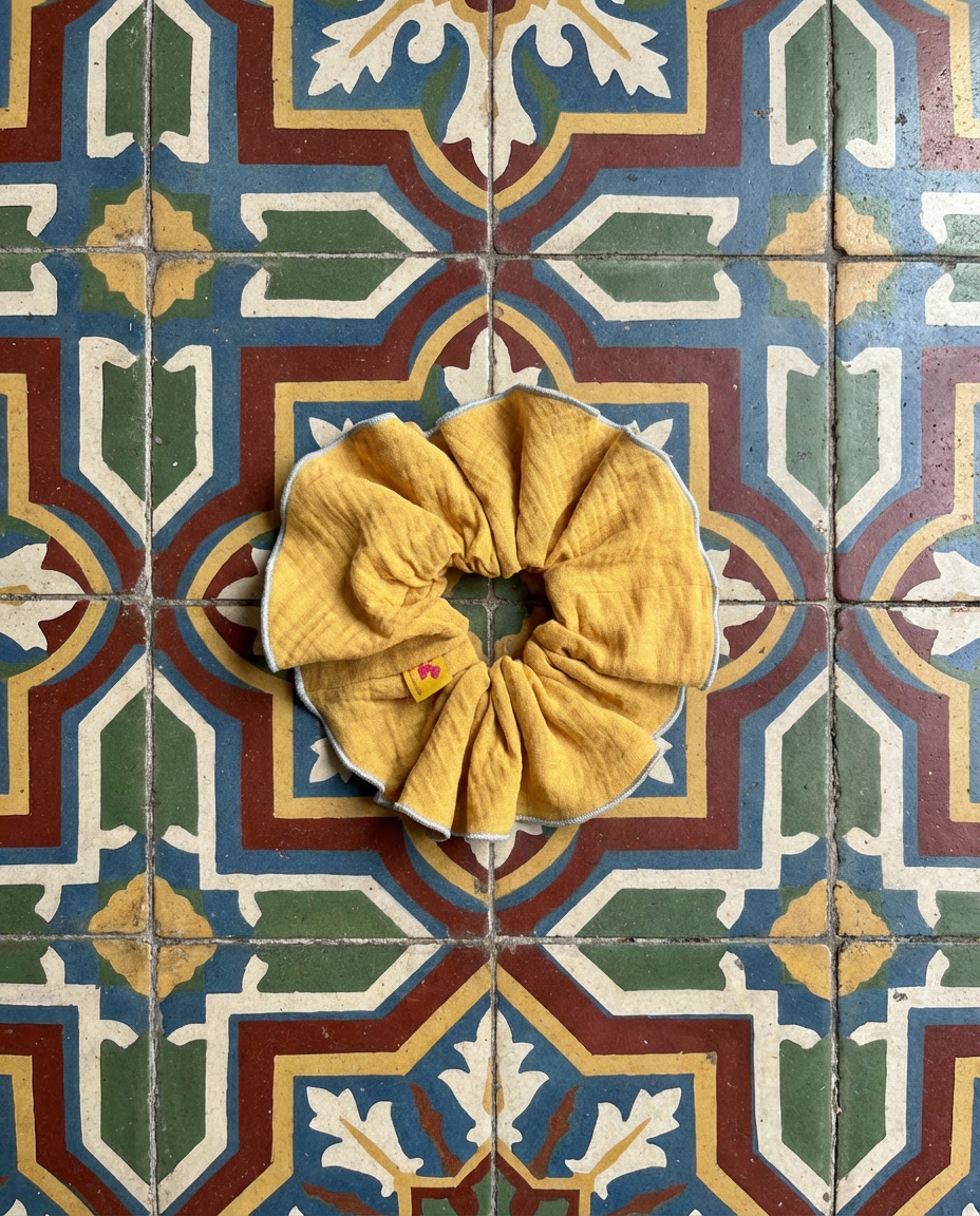 Coletero XL muselina curry