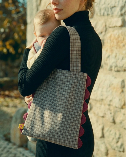 Tote Portobello cuadros caqui