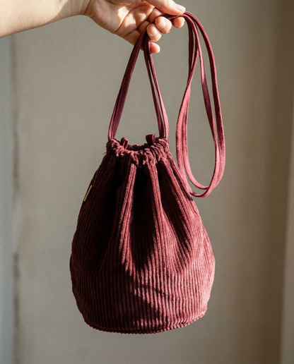 Bolsa multiusos ROMA pana granate