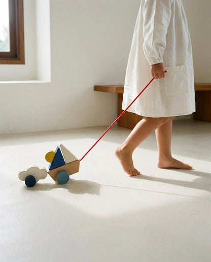 Wooden toy "SHIP AND CLOUD"