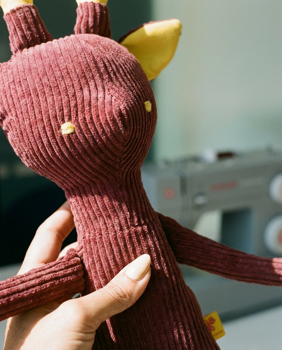 Theodora the Red and Fuchsia Giraffe Large 