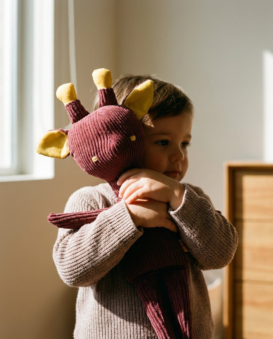 Theodora the Red and Fuchsia Giraffe Large 