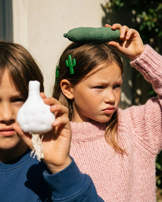 Juguete de tela "preparemos una ensalada"  (4 unidades)