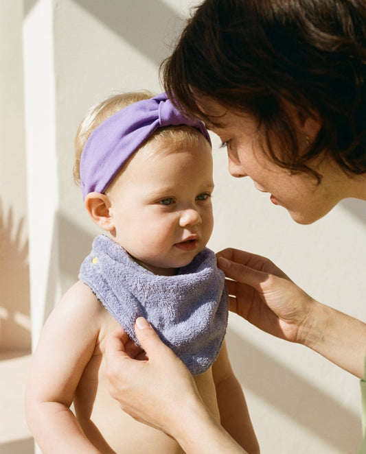 Cotton terry cloth bandana bib (available in 3 colors)