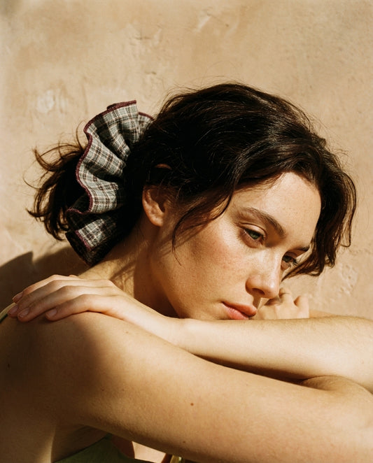 Coletero XL cuadros caqui