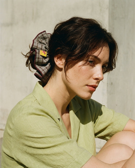 Coletero XL cuadros caqui