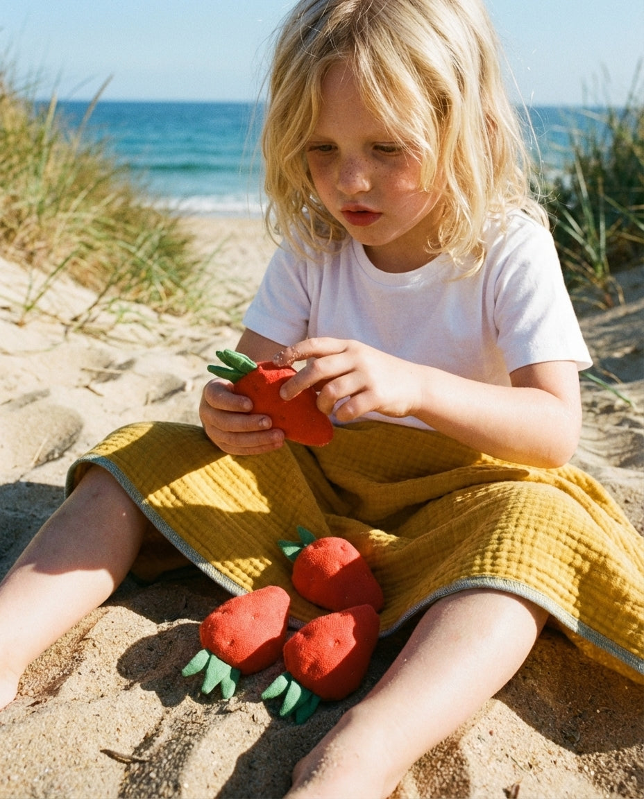 Strawberry linen toy (1 unit)