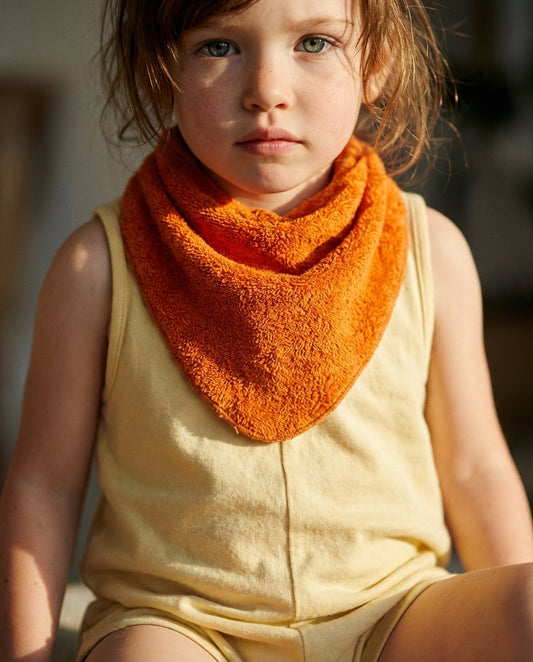 Cotton terry cloth bandana bib (available in 3 colors)
