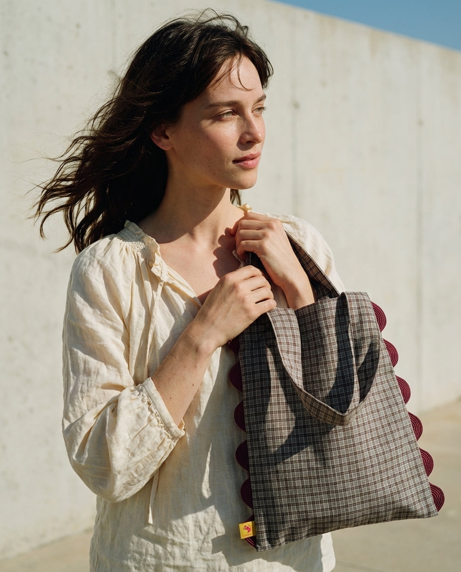 Tote Portobello cuadros caqui
