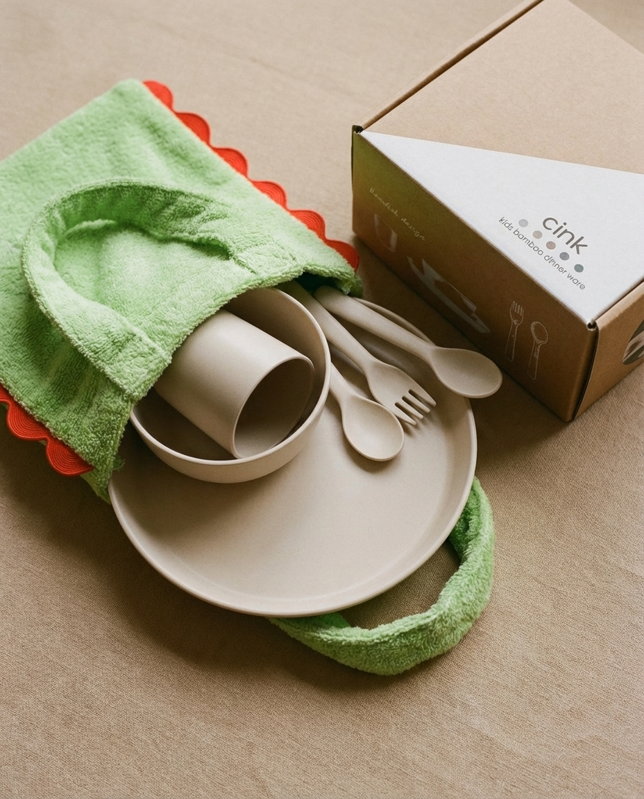 Bamboo tableware (available in 5 colors)