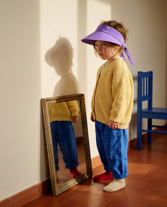 Visera lazo trasero lila