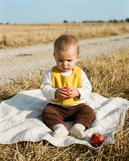Reversible bib (available in 2 colors) 